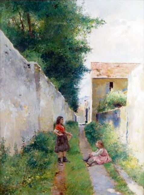 Fillettes &agrave; Pontoise  par Luis Jim&eacute;nez y Aranda