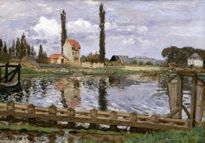 La Seine &agrave; Bougival par Alfred Sisley
